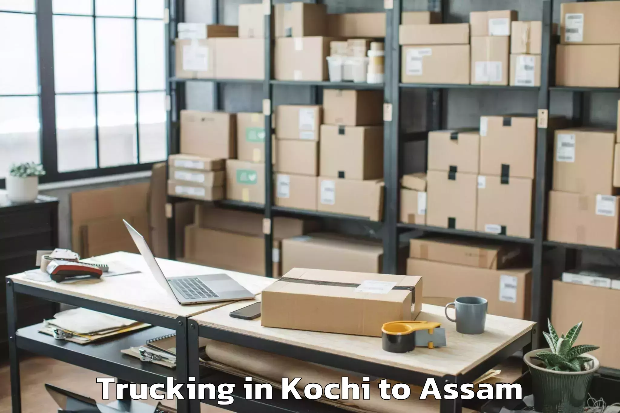 Top Kochi to Sarupeta Trucking Available